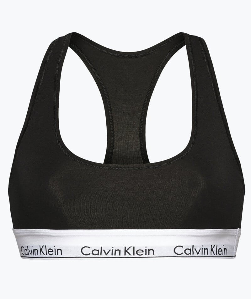 Calvin Klein Girls Modern Cotton Unlined Bralette - Black Small 6/6X