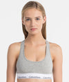 Calvin Klein Modern Cotton Unlined Bralette - Grey Heather Bras