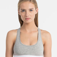 Calvin Klein Modern Cotton Unlined Bralette - Grey Heather