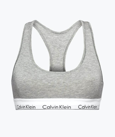 Calvin Klein Modern Cotton Unlined Bralette - Grey Heather Bras