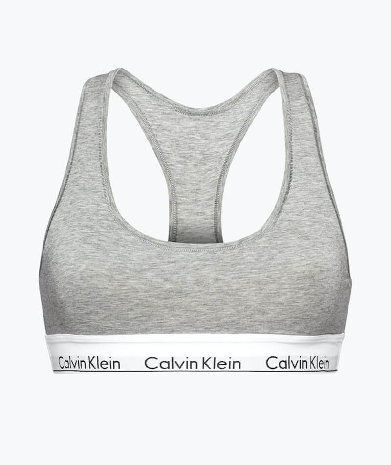 Calvin Klein Modern Cotton Nursing Bra in grey