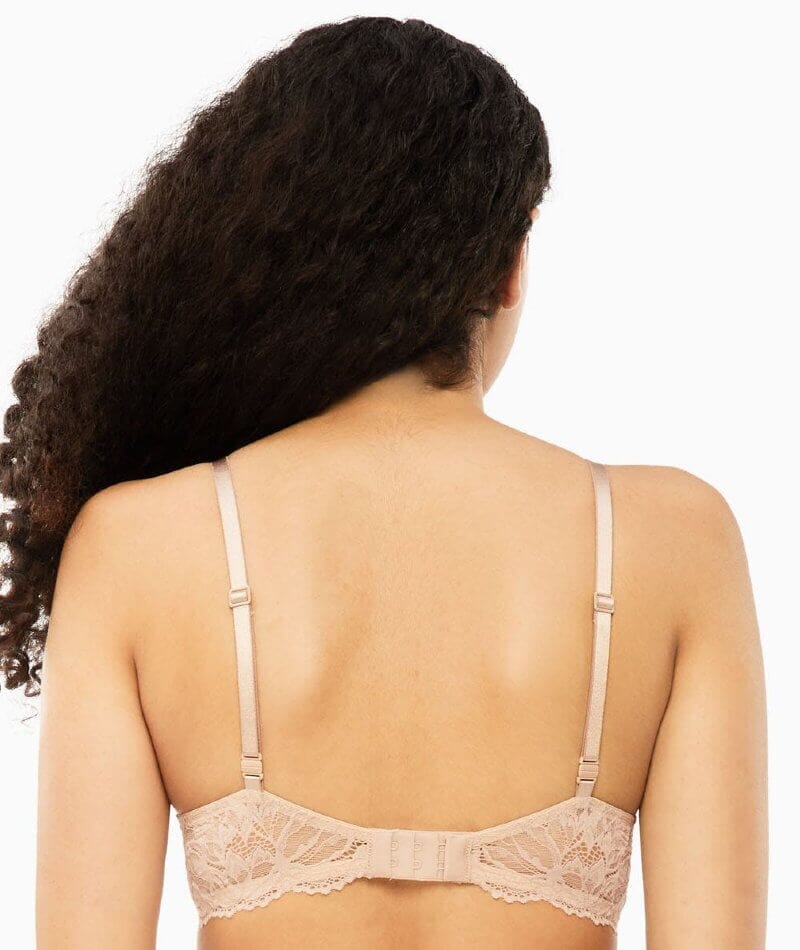 Calvin Klein Seductive Comfort Lotus Floral Lift Demi Bra - Cedar Bras