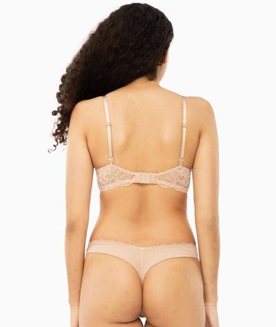 Calvin Klein Seductive Comfort Lotus Floral Lift Demi Bra - Cedar Bras