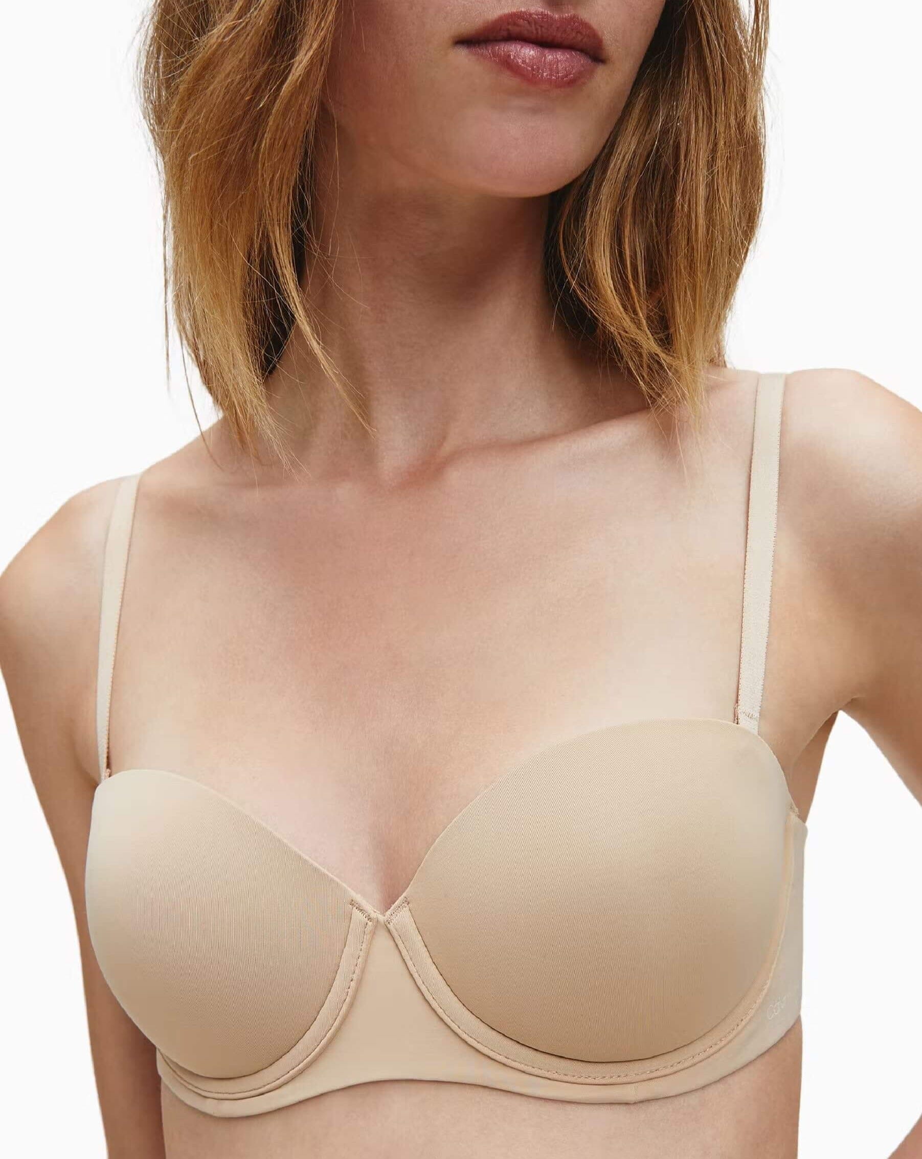 Calvin Klein Strapless Capsule Push Up Strapless Bra - Bare Bras