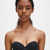 Calvin Klein Strapless Capsule Push Up Strapless Bra - Black - Curvy Bras