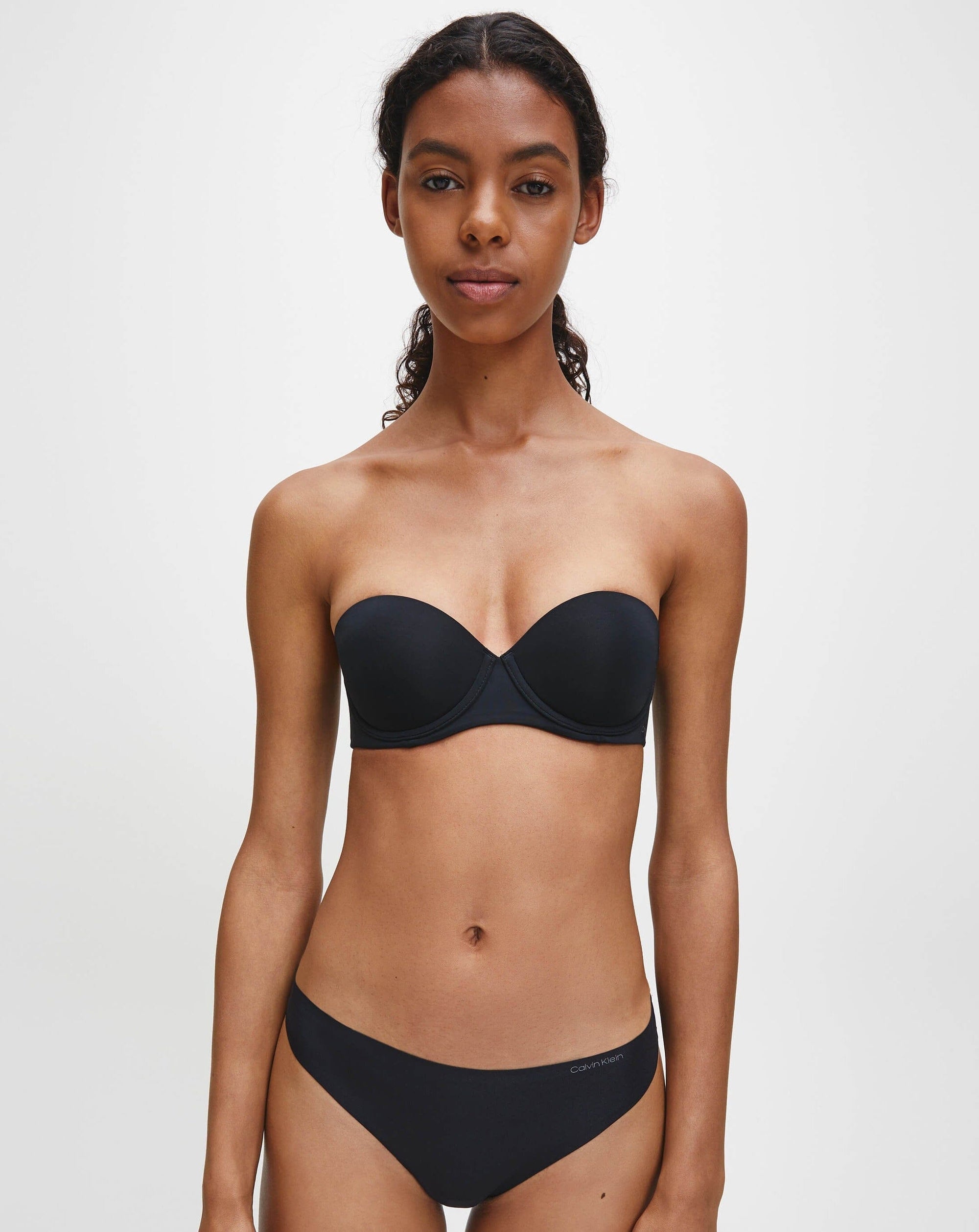 Calvin Klein Women's Level 2 Naked Glamour Strapless Push-Up Bra, Black,  36B 