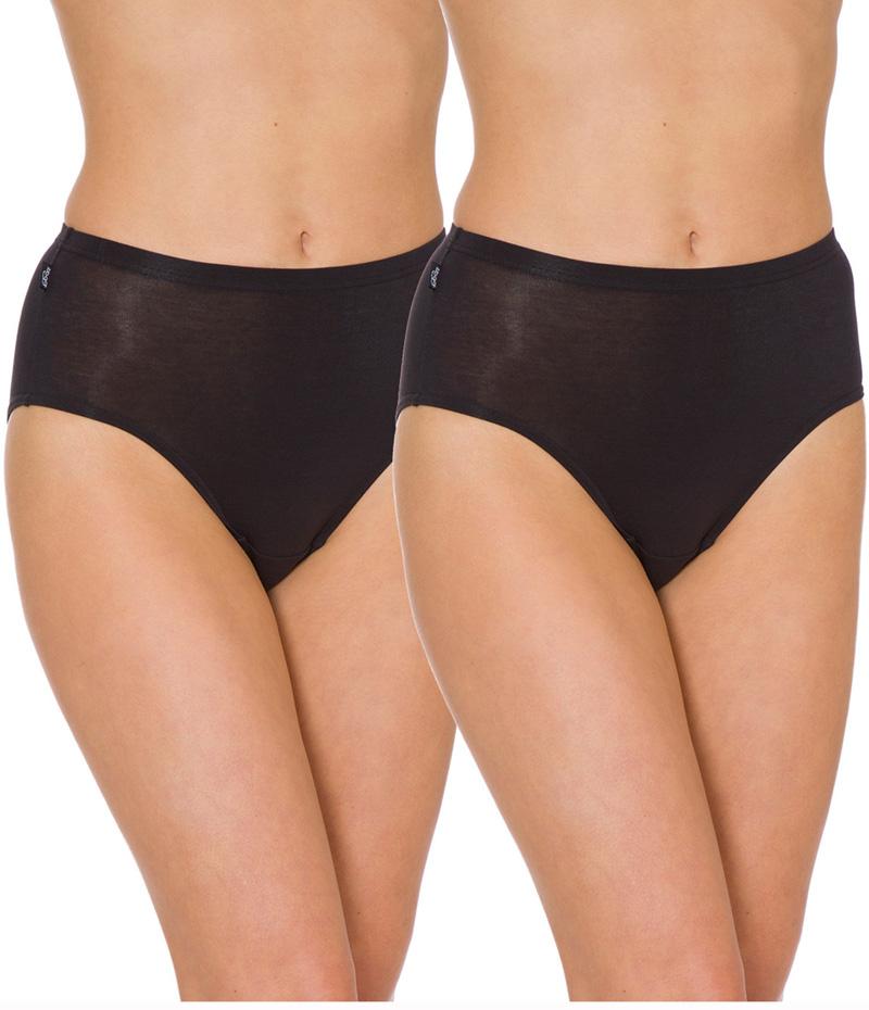 Sloggi Hikini 2 Pack Brief - Black Knickers 