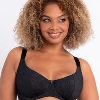 Curvy Kate All Night Scooped Balcony Bra - Black Multi