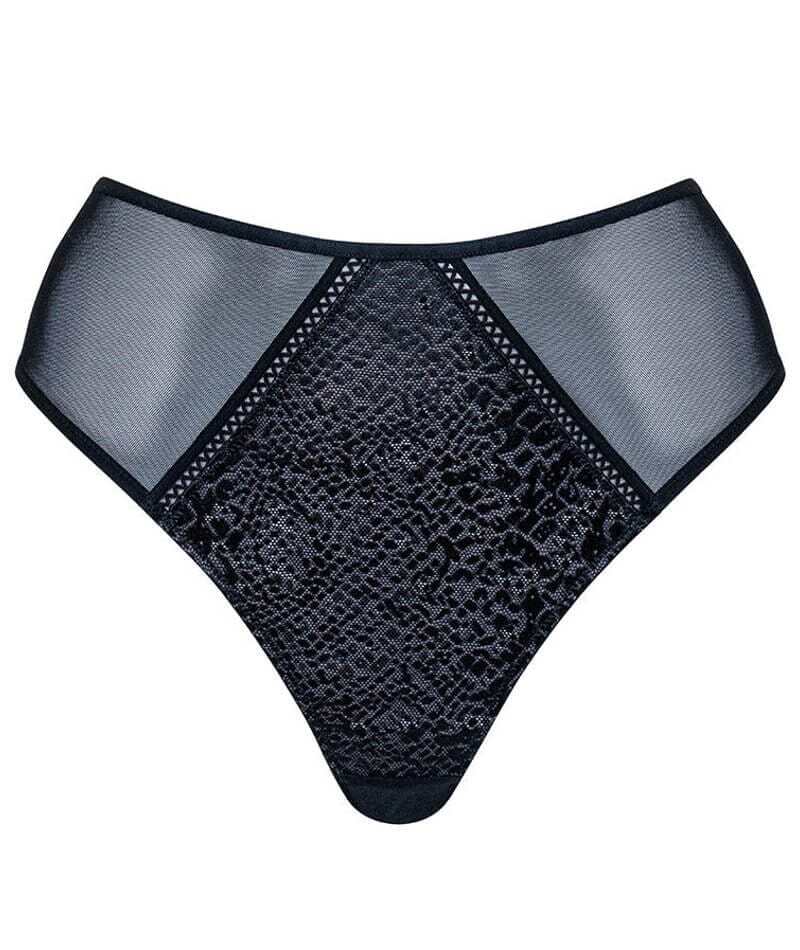 Curvy Kate Amaze High Waist Brazilian Brief - Black Knickers