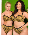 Curvy Kate Artisan Balcony Bra - Ochre/Black Yellow Bras