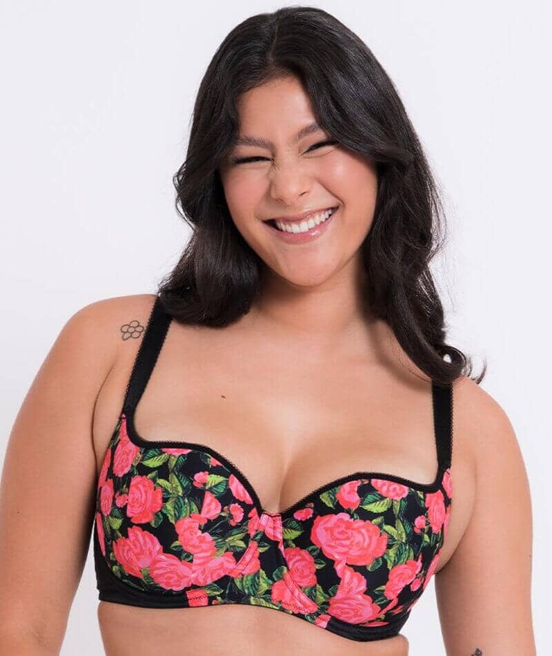 Curvy Kate Boost In Bloom Padded Balcony Bra Print Mix, 56% OFF