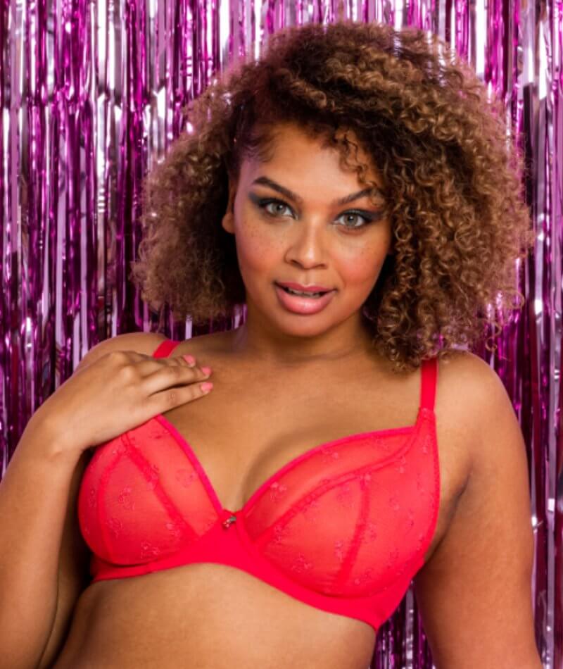 Curvy Kate Cherry Pop Plunge Bra - Cherry Glow Bras