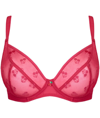 Curvy Kate Cherry Pop Plunge Bra - Cherry Glow Bras