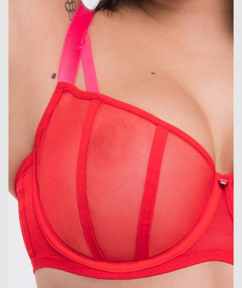 Curvy Kate Elementary Balcony Bra - Red/Pink Bras