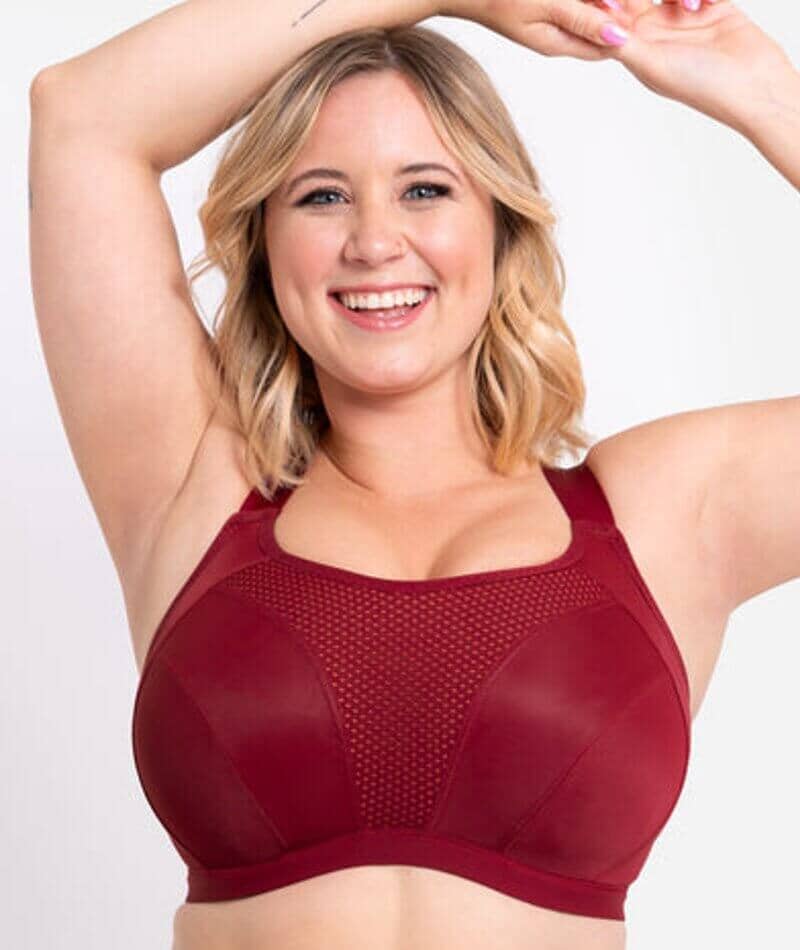 Curvy Kate Everymove Flexi-Wired Sports Bra - Beet Red/Coral