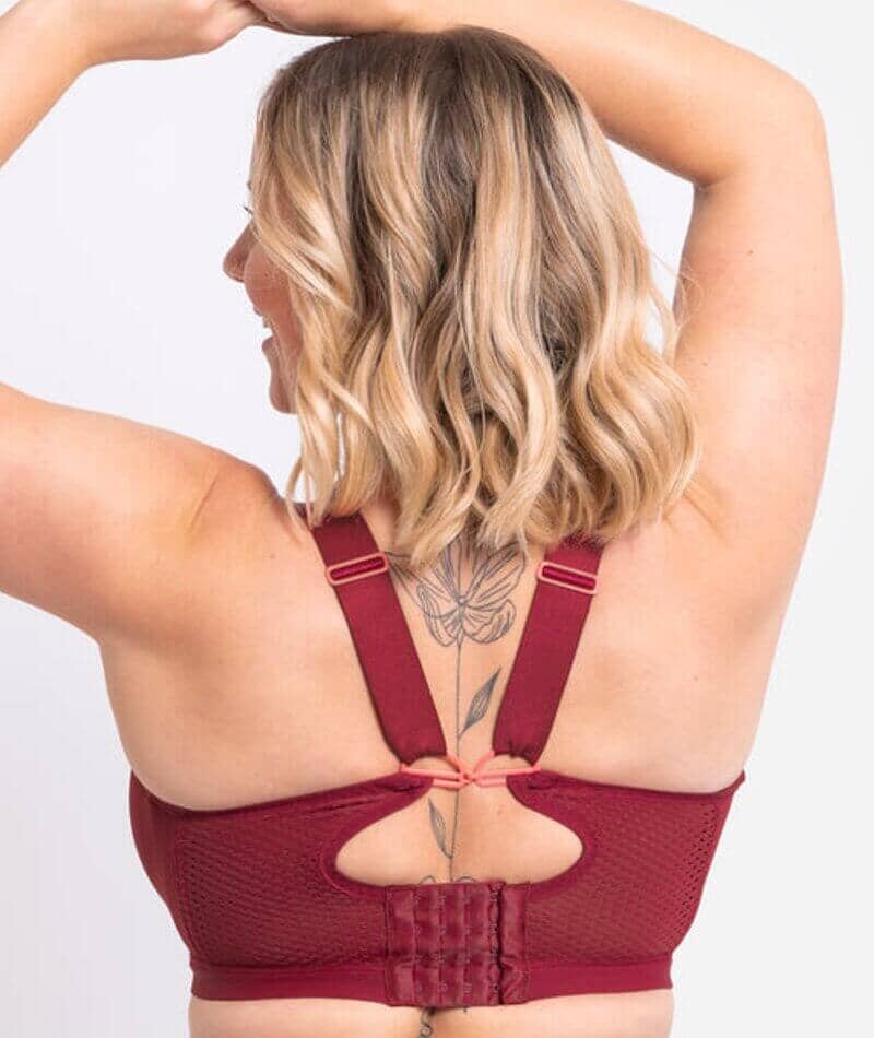 Curvy Kate Everymove Flexi-Wired Sports Bra - Beet Red/Coral Bras