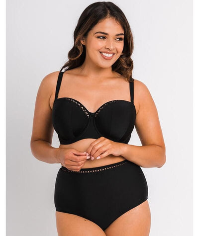 Curvy Kate First Class Bandeau Bikini Top - Black Swim