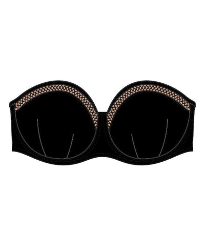 Curvy Kate First Class Bandeau Bikini Top - Black Swim