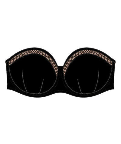 Curvy Kate First Class Bandeau Bikini Top - Black Swim