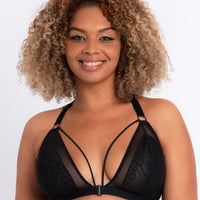 Curvy Kate Front and Centre Wire-free Bralette - Black