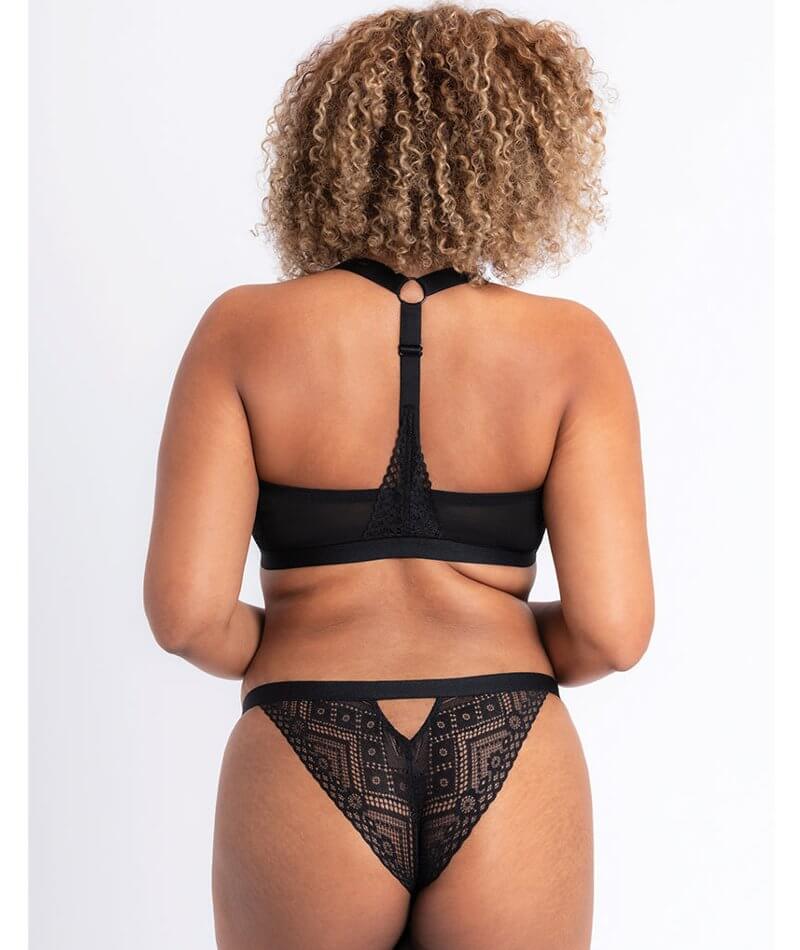 Curvy Kate Front and Centre Brazilian Brief - Black Knickers