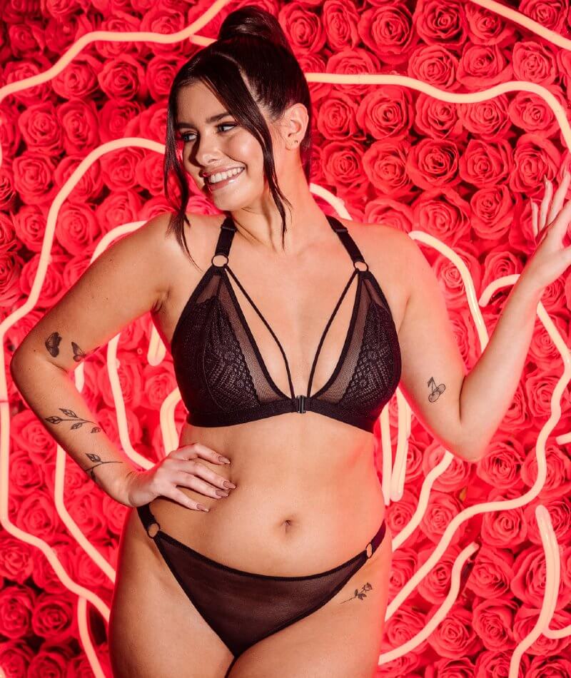 Curvy Kate Front and Centre Brazilian Brief - Black Knickers