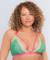 Curvy Kate Front and Centre Wire-free Bralette - Mint/Pink Green Bras