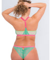 Curvy Kate Front and Centre Brazilian Brief - Mint/Pink Green Knickers