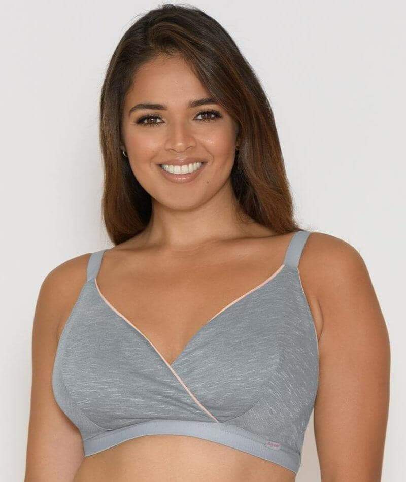 Curvy Kate In My Dreams Soft Cup Wire-free Bralette - Grey/Peach