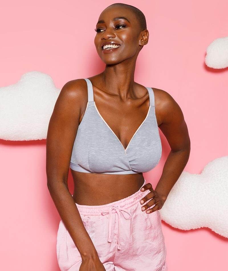 Curvy Kate In My Dreams Soft Cup Bralette - Grey/Peach Bras