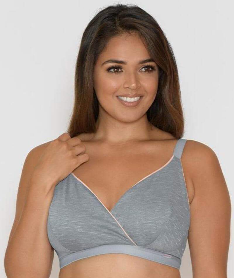 Curvy Kate In My Dreams Soft Cup Bralette - Grey/Peach Bras