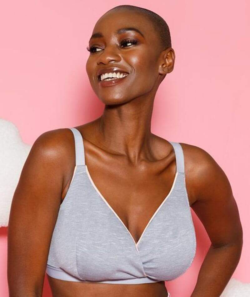 Curvy Kate In My Dreams Soft Cup Bralette - Grey/Peach Bras