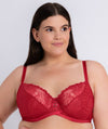 Curvy Kate Lace Daze Balcony Bra - Lipstick Red Bras