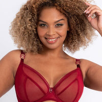 Curvy Kate Lifestyle Plunge Bra - Deep Red