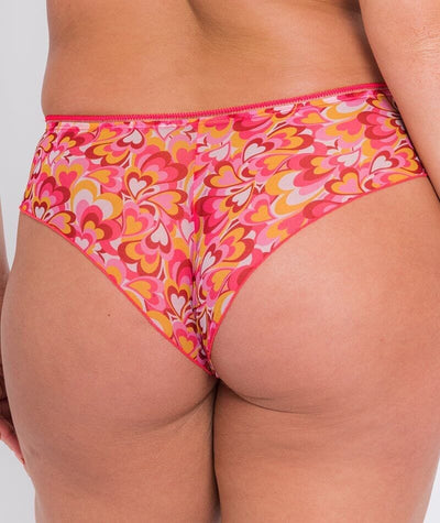 Curvy Kate Lifestyle Short - Pink Hearts Multicolour Knickers
