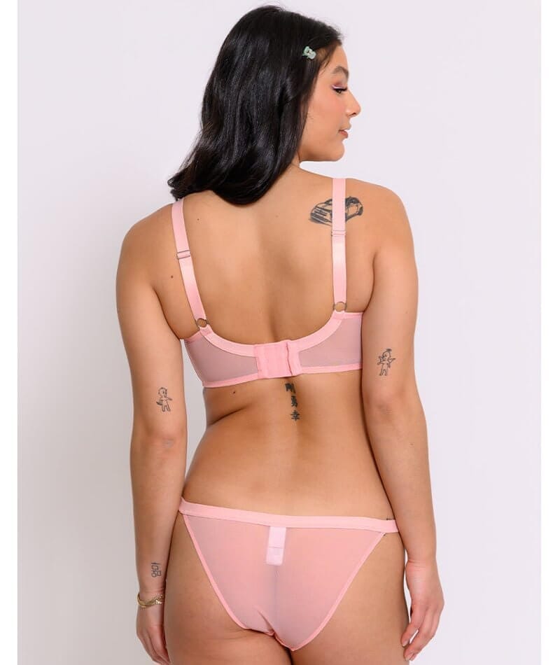 Curvy Kate Lift Off Padded Balcony Bra - Rose Sparkle Bras