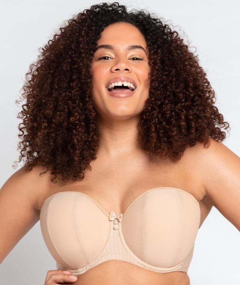 Curvy Kate Luxe Strapless Bra - Biscotti Bras 28D 