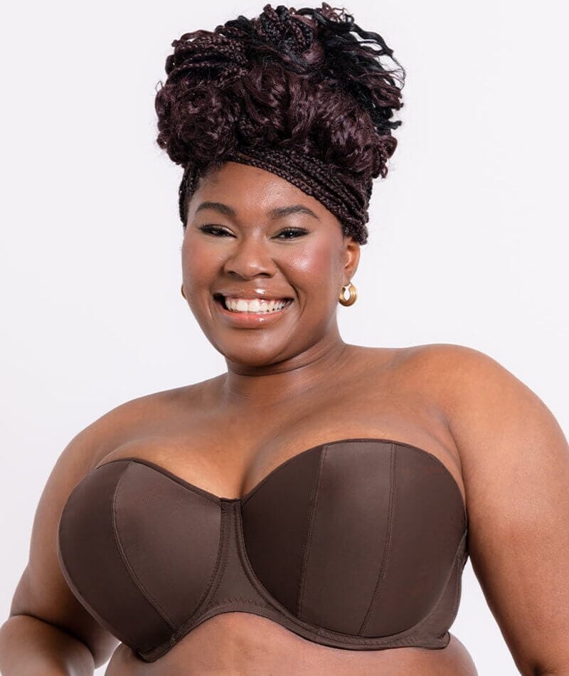 Curvy Kate Luxe Strapless Bra - Cocoa - Curvy Bras