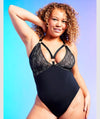 Curvy Kate Non-Stop Stretch Body - Black/Pink Bodysuits & Basques