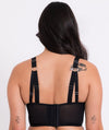 Curvy Kate Non-Stop Superplunge Longline Bra - Black/Pink Bras