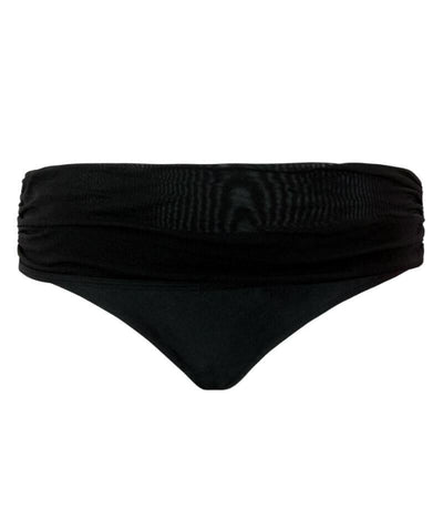 Curvy Kate Sheer Class Deep Foldover Brief - Black Swim