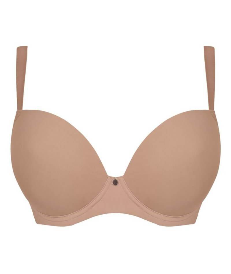 Curvy Kate Smoothie T-Shirt Plunge Bra - Latte - Curvy Bras