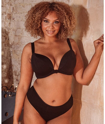 Curvy Kate Superplunge Kiss Padded Plunge Bra - Black Bras