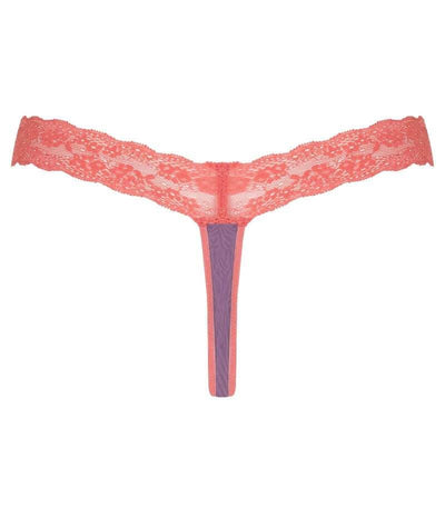 Curvy Kate Twice the Fun Reversible Thong - Pink/Purple Knickers