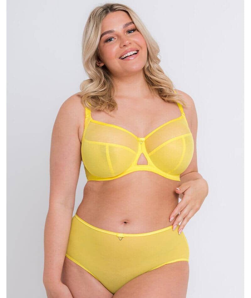 Curvy Kate Victory Balcony Bra Citron Yellow Curvy Bras