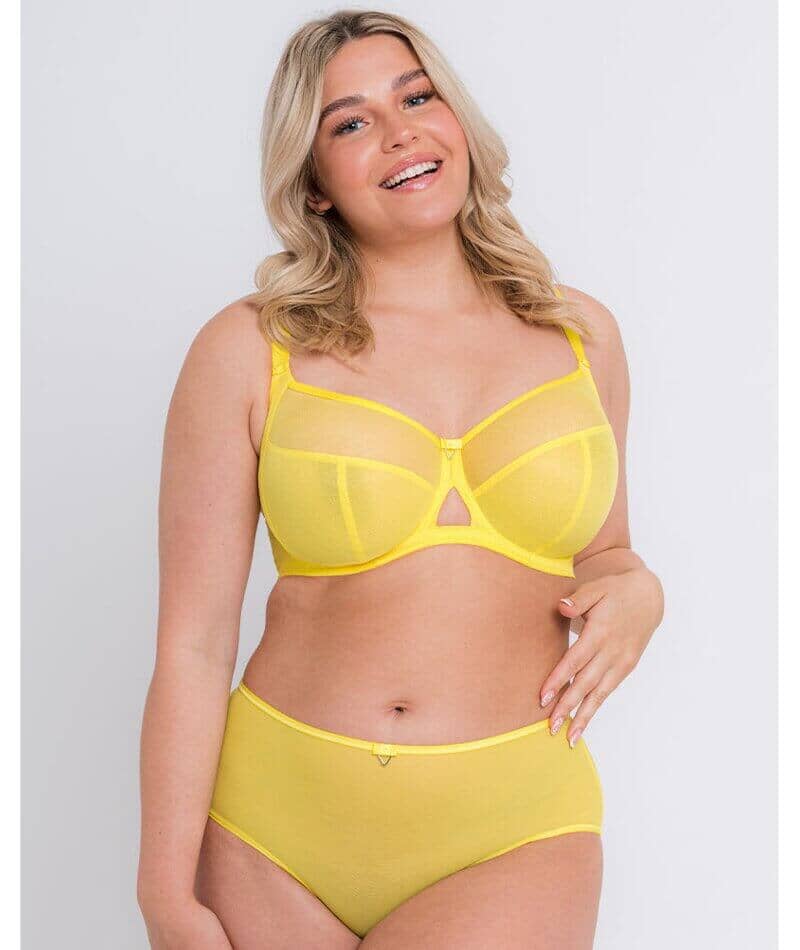 Curvy Kate Victory Balcony Bra - Citron Yellow - Curvy Bras