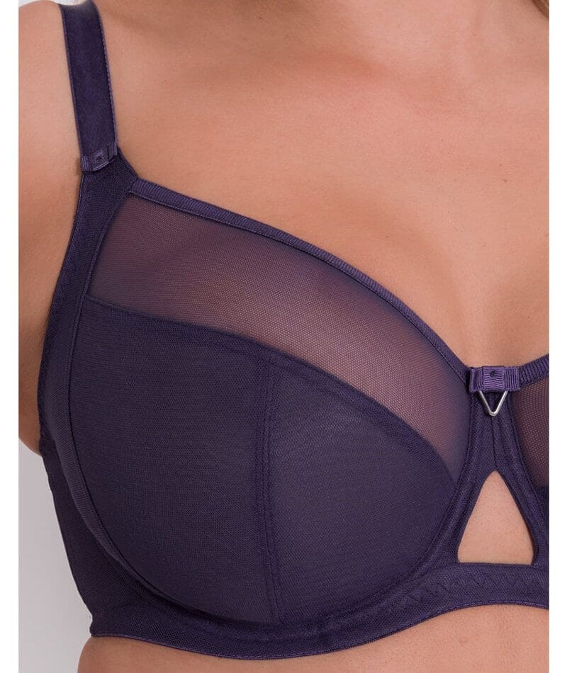 Curvy Kate Victory Balcony Bra - Deep Purple - Curvy Bras