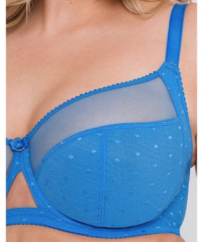 Curvy Kate Victory Polka Balcony Bra - Blue Bras