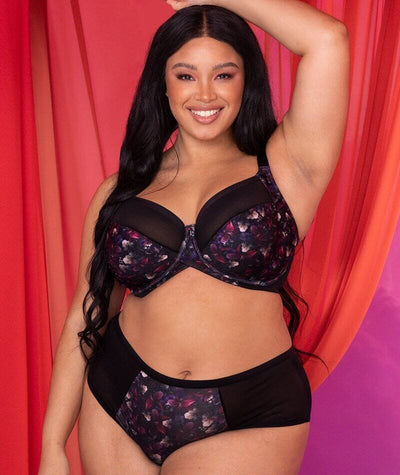 Curvy Kate Wonderfully Full Cup Bra - Black Floral Bras