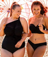 Curvy Kate Wrapsody Bandeau One Piece Swimsuit - Black Swim